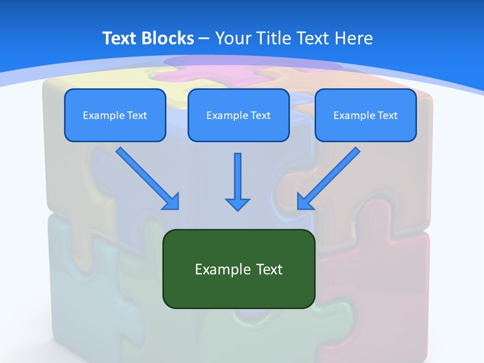 A Colorful Puzzle Piece Powerpoint Presentation PowerPoint Template