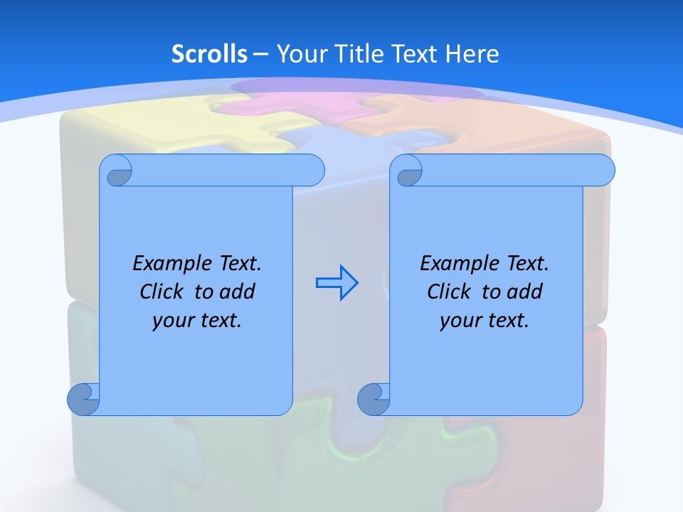 A Colorful Puzzle Piece Powerpoint Presentation PowerPoint Template