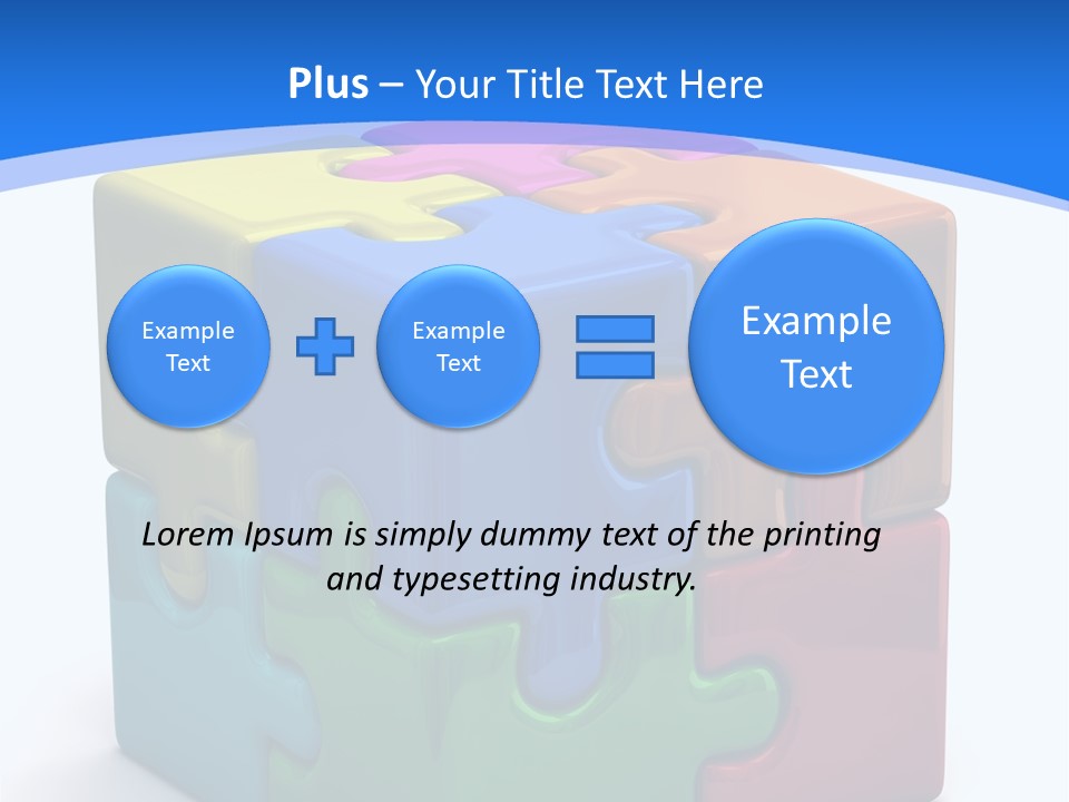 A Colorful Puzzle Piece Powerpoint Presentation PowerPoint Template