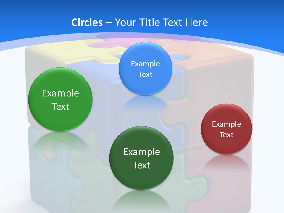 A Colorful Puzzle Piece Powerpoint Presentation PowerPoint Template