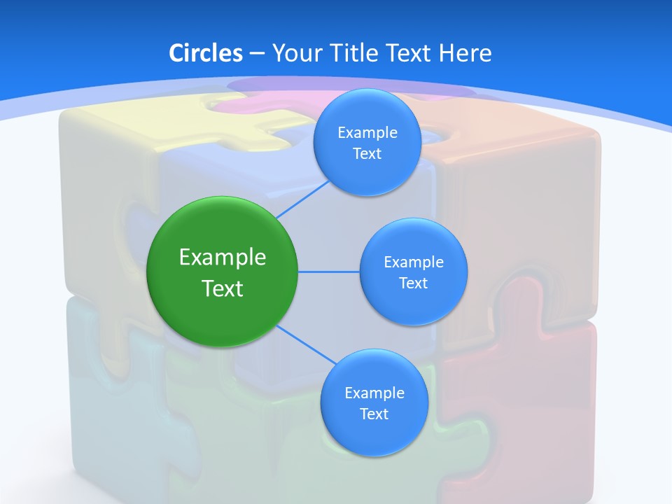 A Colorful Puzzle Piece Powerpoint Presentation PowerPoint Template