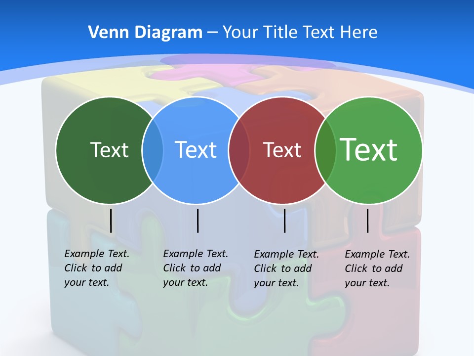 A Colorful Puzzle Piece Powerpoint Presentation PowerPoint Template