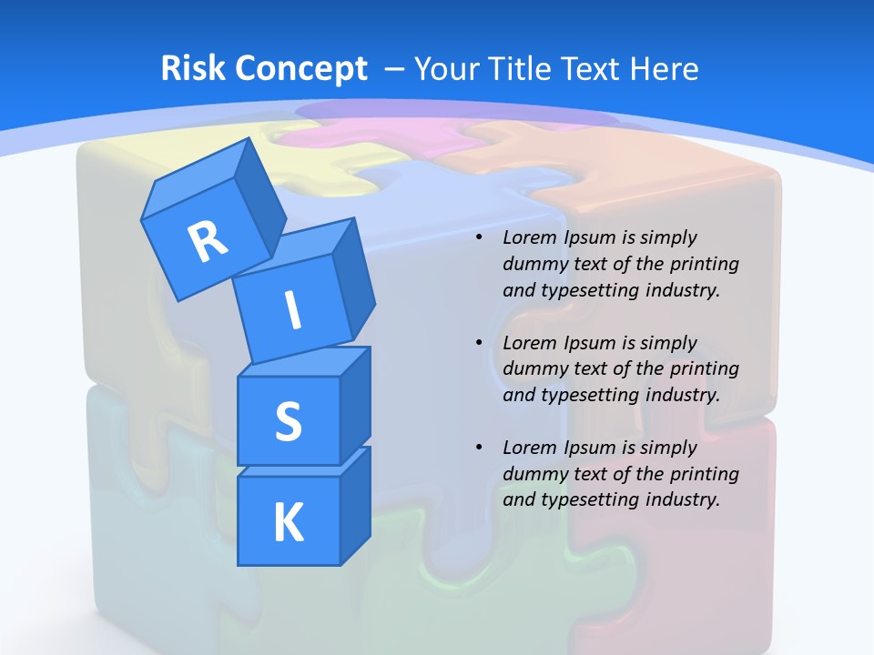 A Colorful Puzzle Piece Powerpoint Presentation PowerPoint Template
