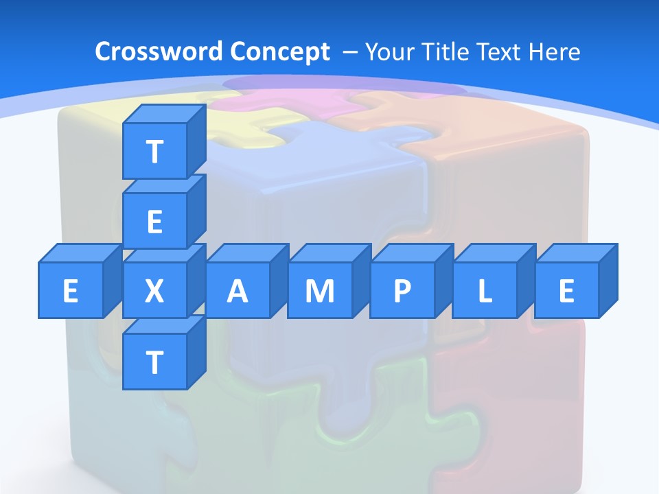 A Colorful Puzzle Piece Powerpoint Presentation PowerPoint Template