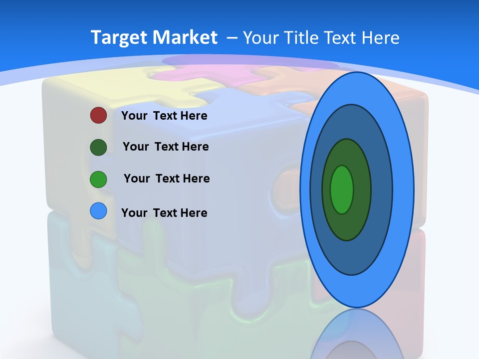 A Colorful Puzzle Piece Powerpoint Presentation PowerPoint Template
