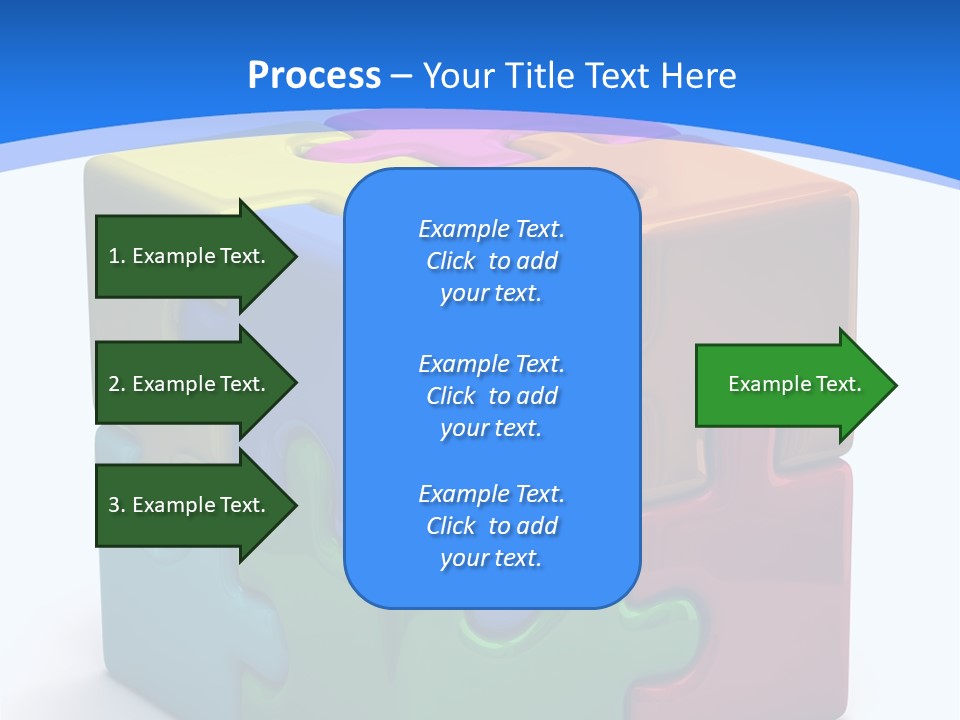 A Colorful Puzzle Piece Powerpoint Presentation PowerPoint Template