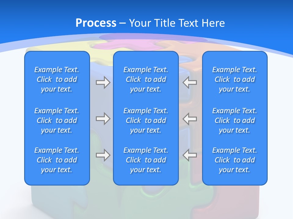 A Colorful Puzzle Piece Powerpoint Presentation PowerPoint Template