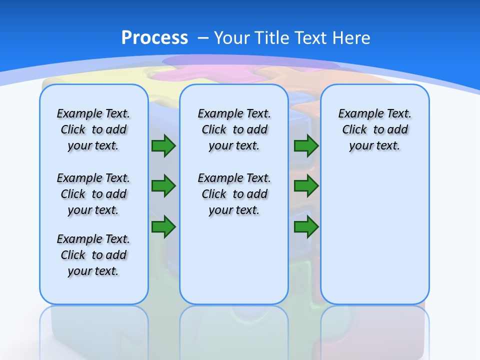 A Colorful Puzzle Piece Powerpoint Presentation PowerPoint Template
