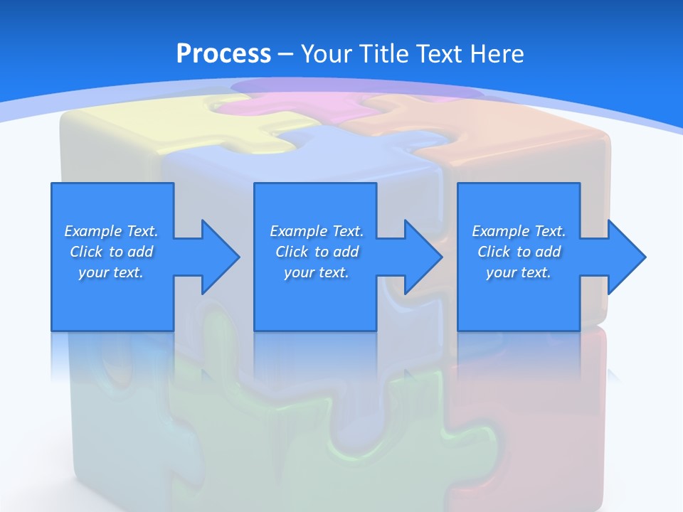 A Colorful Puzzle Piece Powerpoint Presentation PowerPoint Template