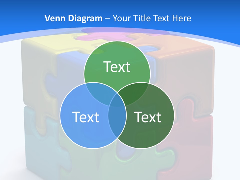 A Colorful Puzzle Piece Powerpoint Presentation PowerPoint Template