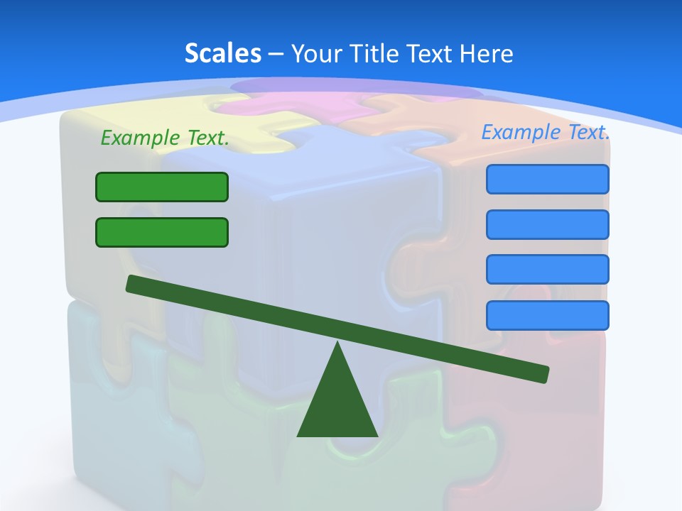 A Colorful Puzzle Piece Powerpoint Presentation PowerPoint Template