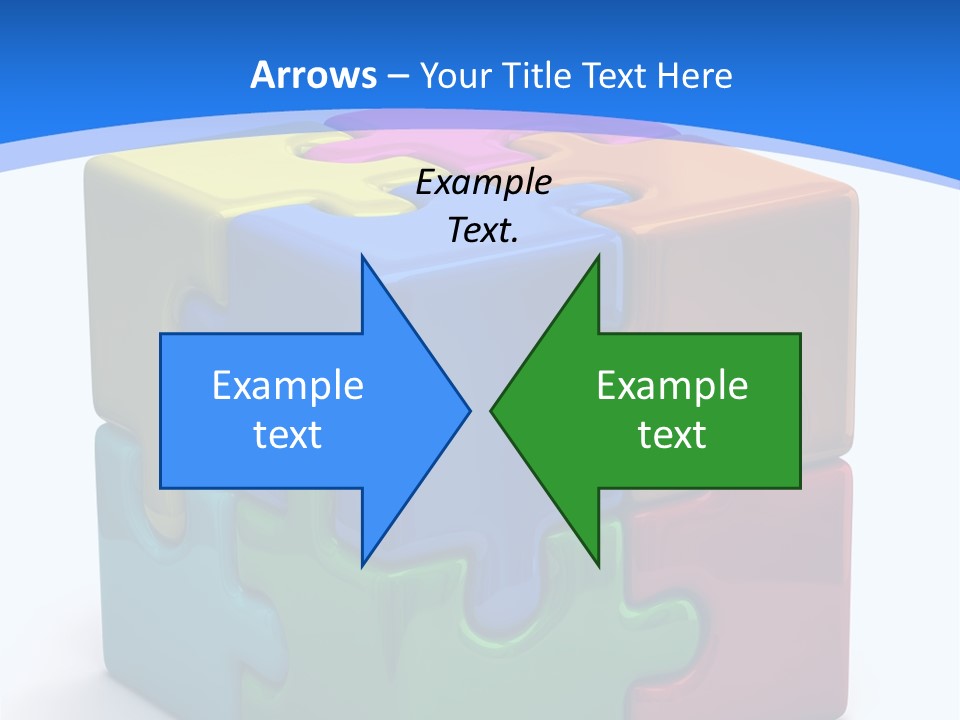 A Colorful Puzzle Piece Powerpoint Presentation PowerPoint Template