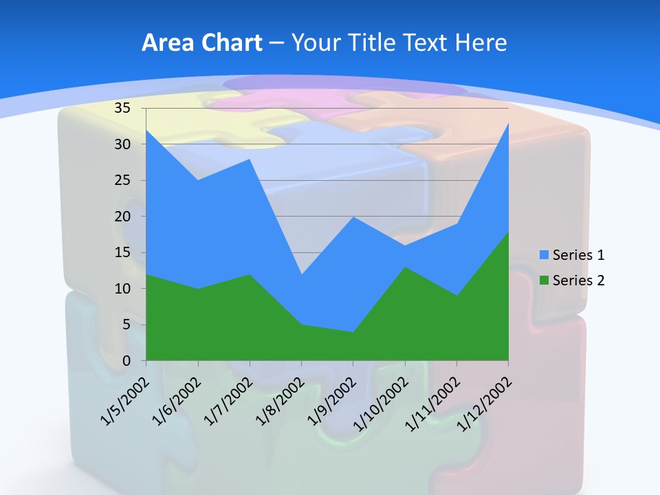 A Colorful Puzzle Piece Powerpoint Presentation PowerPoint Template