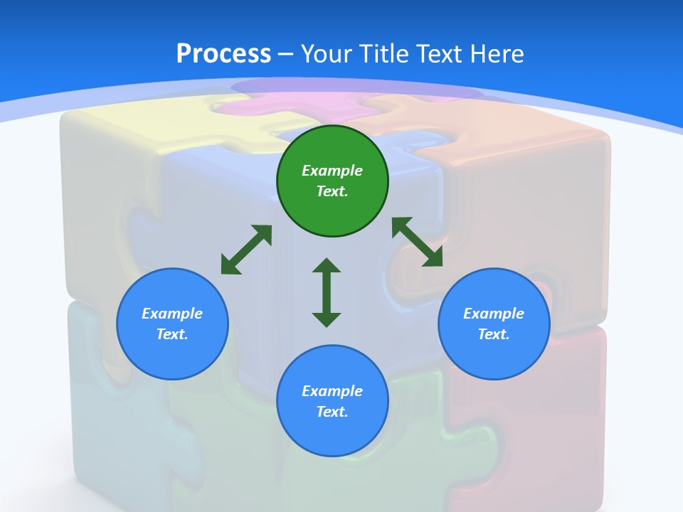A Colorful Puzzle Piece Powerpoint Presentation PowerPoint Template