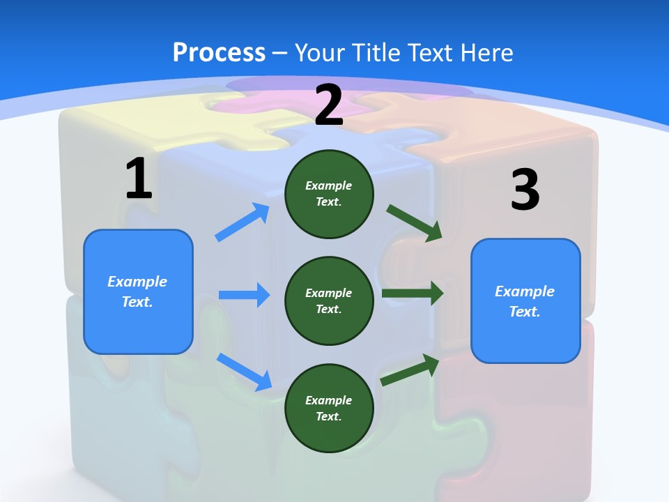 A Colorful Puzzle Piece Powerpoint Presentation PowerPoint Template