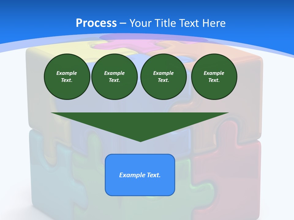 A Colorful Puzzle Piece Powerpoint Presentation PowerPoint Template
