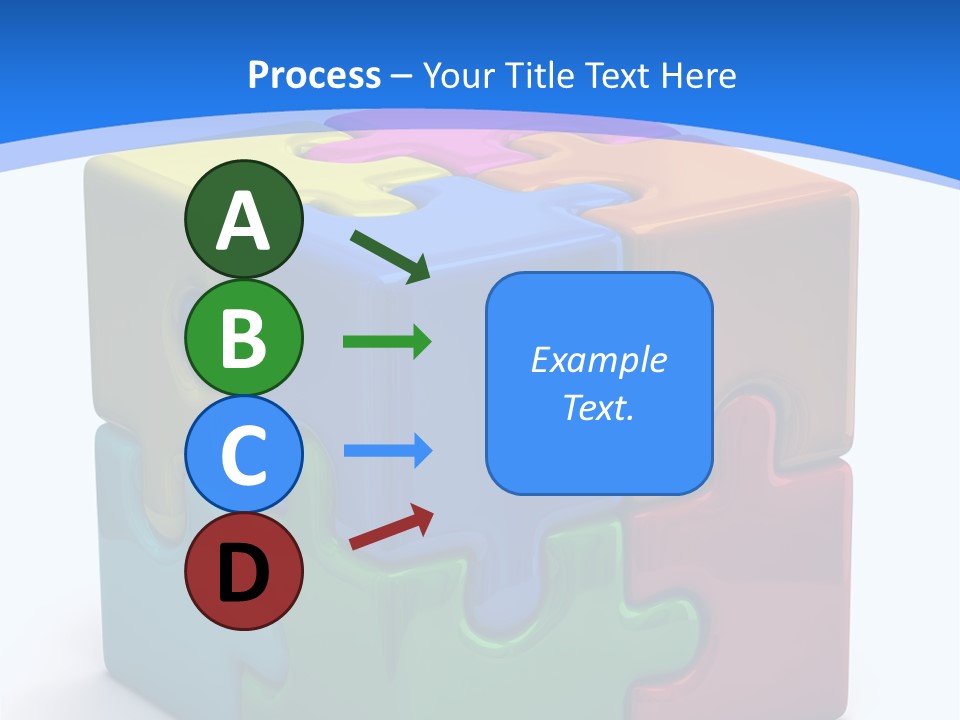 A Colorful Puzzle Piece Powerpoint Presentation PowerPoint Template