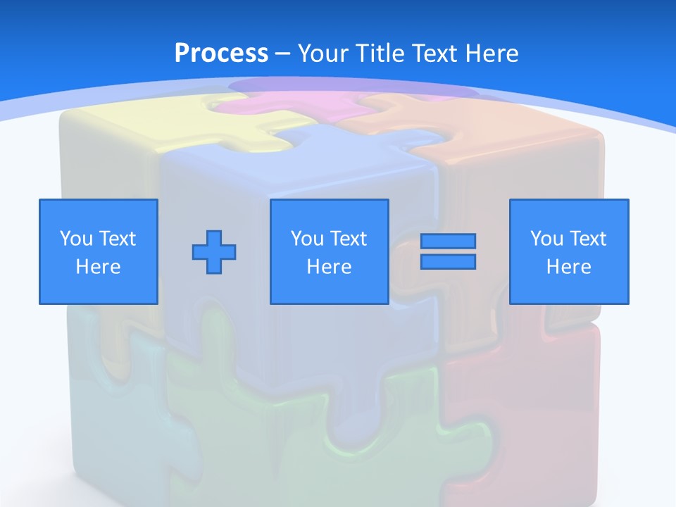 A Colorful Puzzle Piece Powerpoint Presentation PowerPoint Template