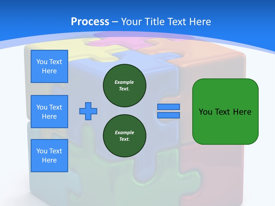 A Colorful Puzzle Piece Powerpoint Presentation PowerPoint Template