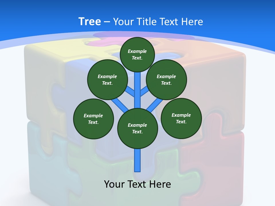 A Colorful Puzzle Piece Powerpoint Presentation PowerPoint Template
