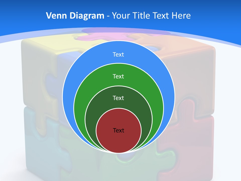 A Colorful Puzzle Piece Powerpoint Presentation PowerPoint Template