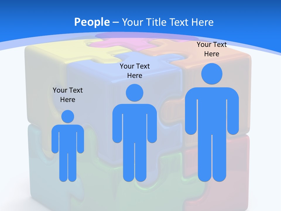 A Colorful Puzzle Piece Powerpoint Presentation PowerPoint Template