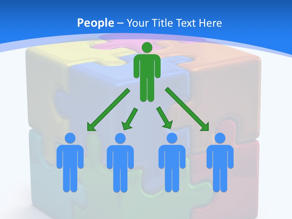 A Colorful Puzzle Piece Powerpoint Presentation PowerPoint Template