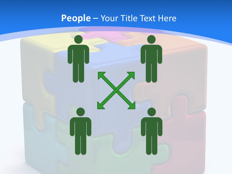 A Colorful Puzzle Piece Powerpoint Presentation PowerPoint Template