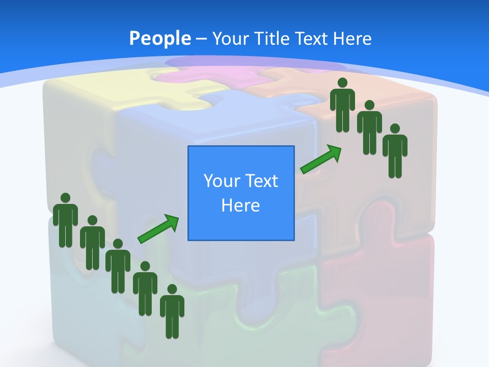 A Colorful Puzzle Piece Powerpoint Presentation PowerPoint Template