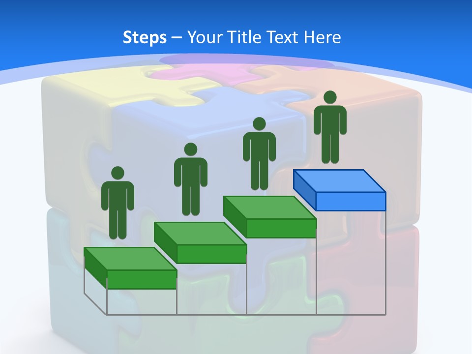 A Colorful Puzzle Piece Powerpoint Presentation PowerPoint Template
