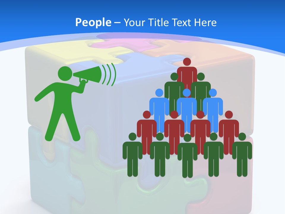 A Colorful Puzzle Piece Powerpoint Presentation PowerPoint Template