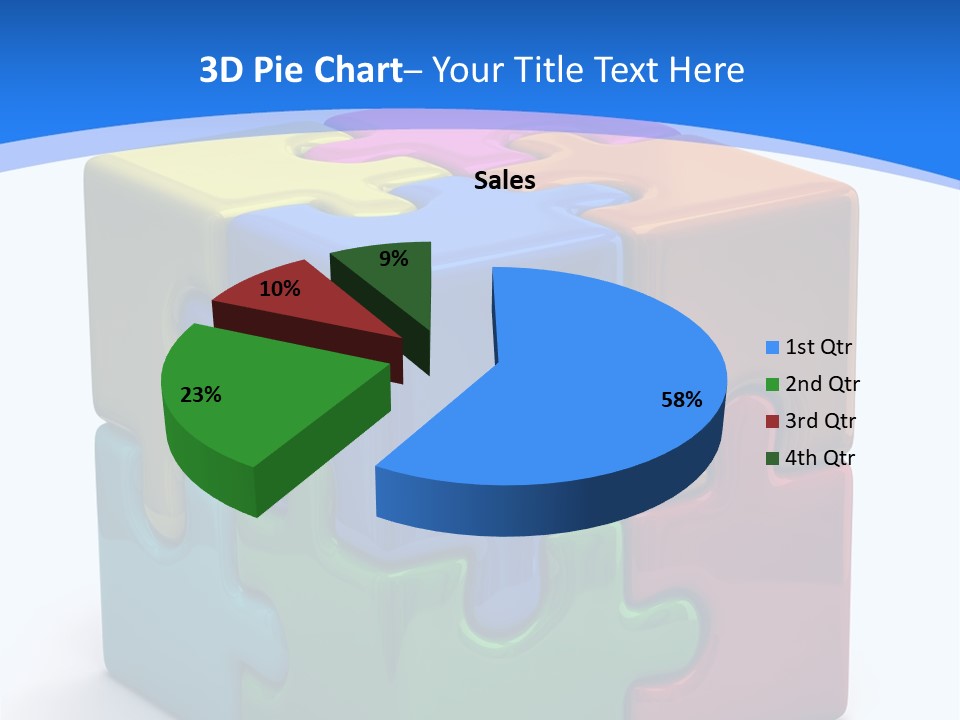 A Colorful Puzzle Piece Powerpoint Presentation PowerPoint Template