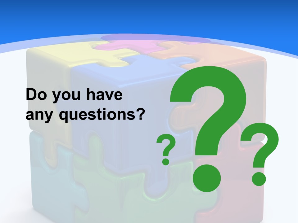 A Colorful Puzzle Piece Powerpoint Presentation PowerPoint Template