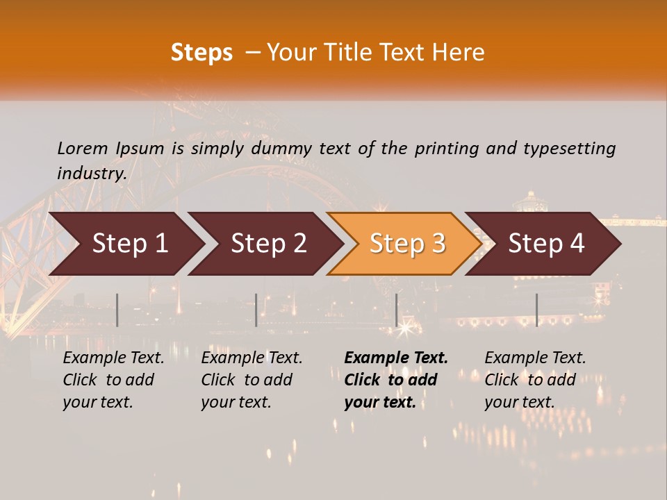 A Bridge Over A Body Of Water At Night PowerPoint Template