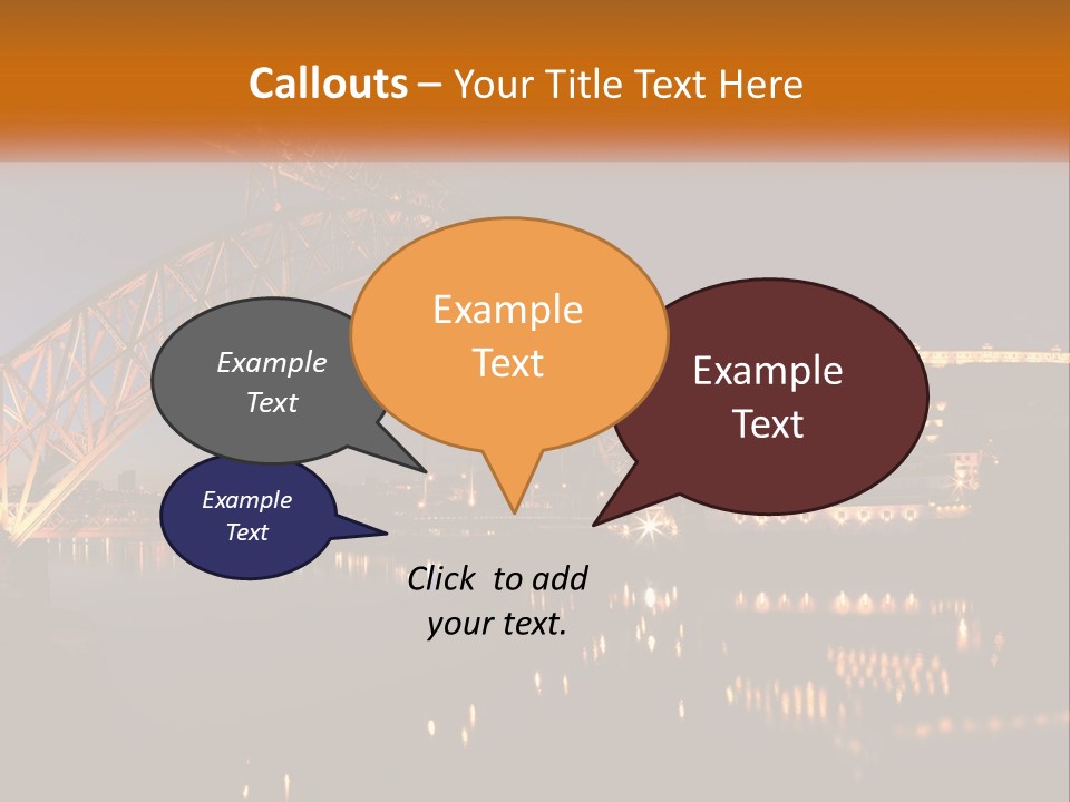 A Bridge Over A Body Of Water At Night PowerPoint Template