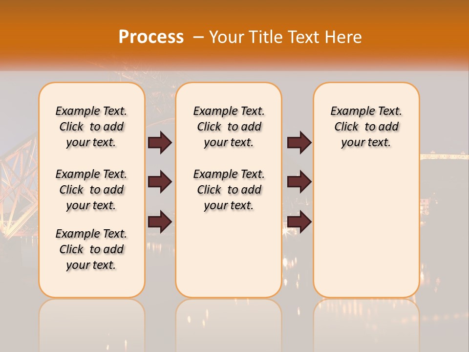 A Bridge Over A Body Of Water At Night PowerPoint Template