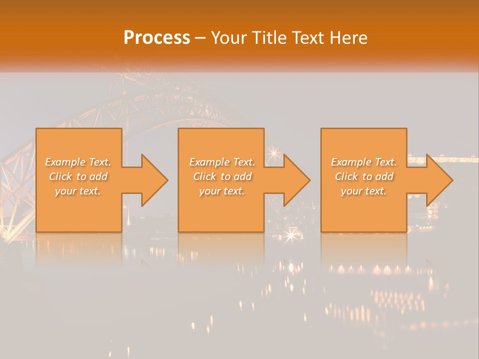 A Bridge Over A Body Of Water At Night PowerPoint Template