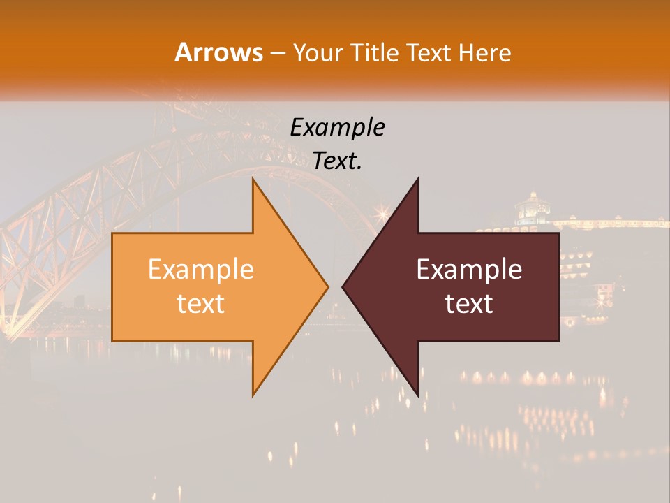 A Bridge Over A Body Of Water At Night PowerPoint Template