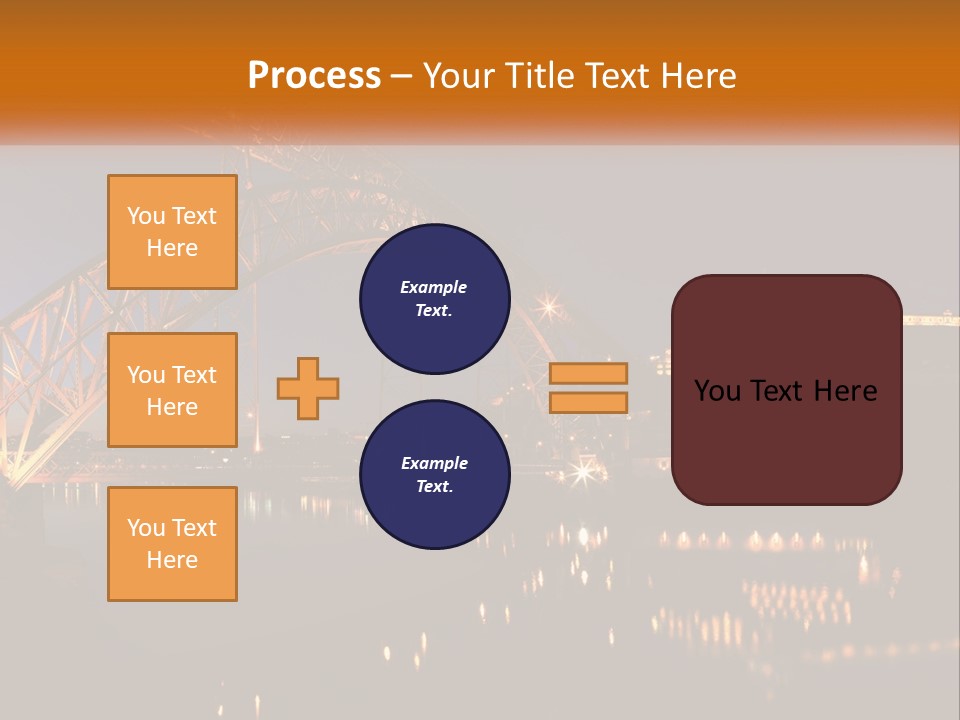 A Bridge Over A Body Of Water At Night PowerPoint Template