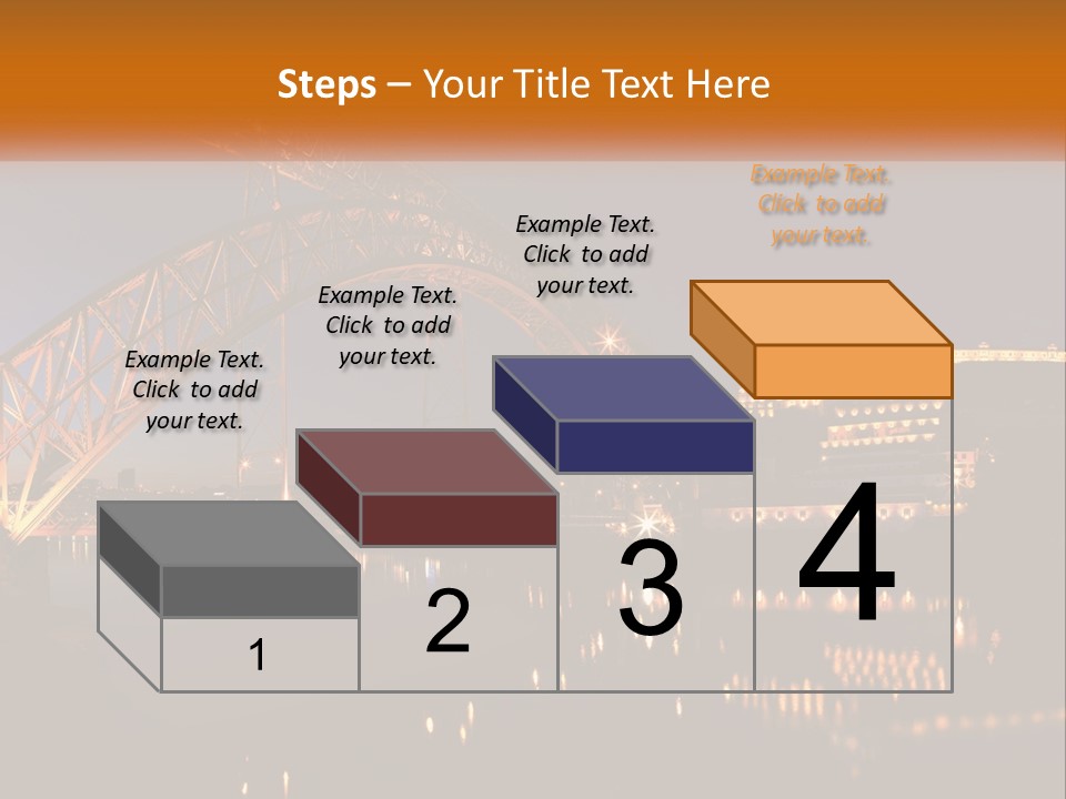 A Bridge Over A Body Of Water At Night PowerPoint Template