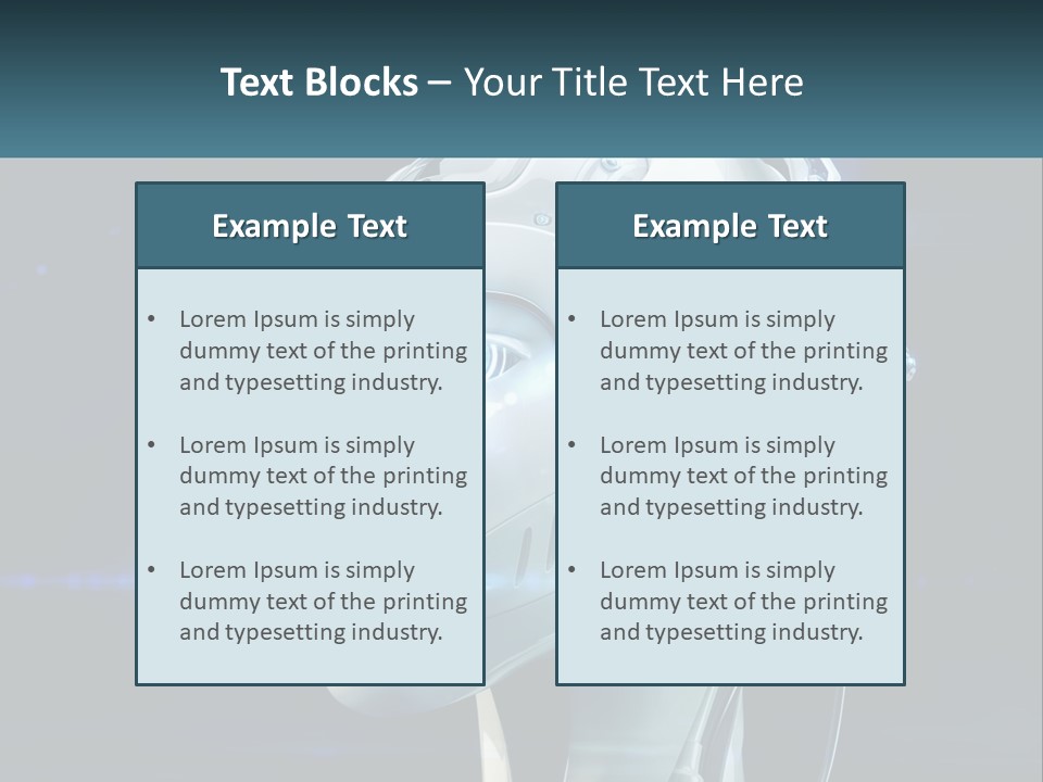 A Robot With Headphones Is Shown In This Powerpoint Presentation PowerPoint Template