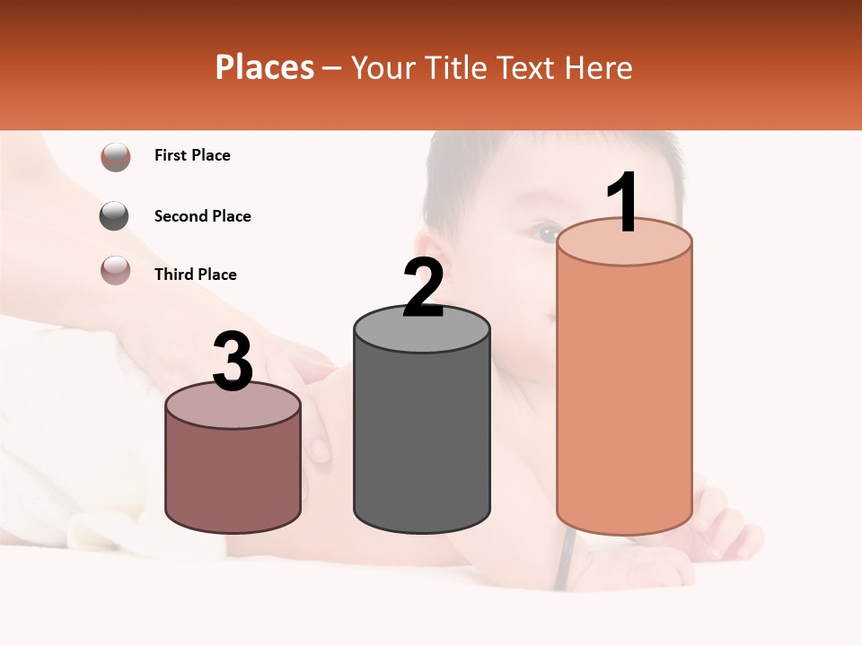A Baby Laying On Its Back With A Person Holding It PowerPoint Template