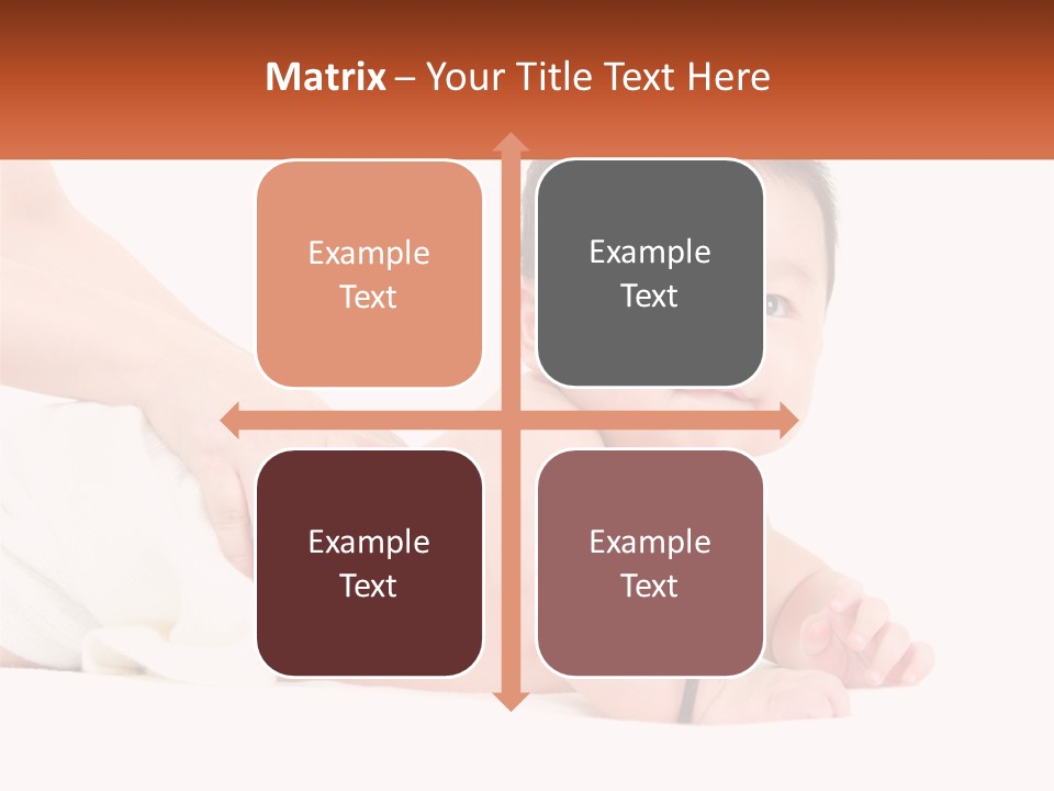 A Baby Laying On Its Back With A Person Holding It PowerPoint Template