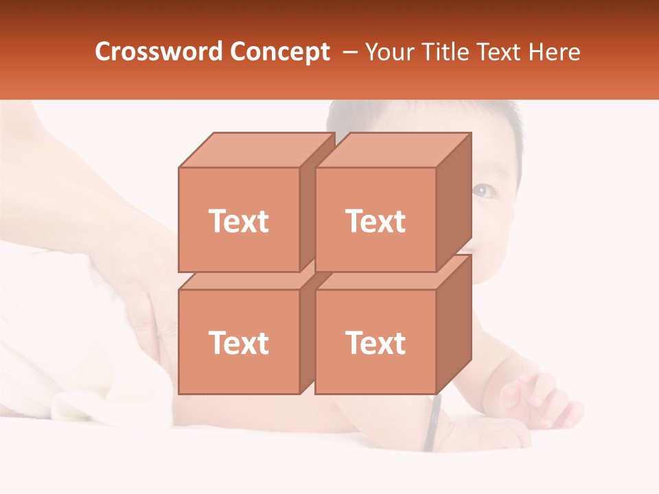 A Baby Laying On Its Back With A Person Holding It PowerPoint Template