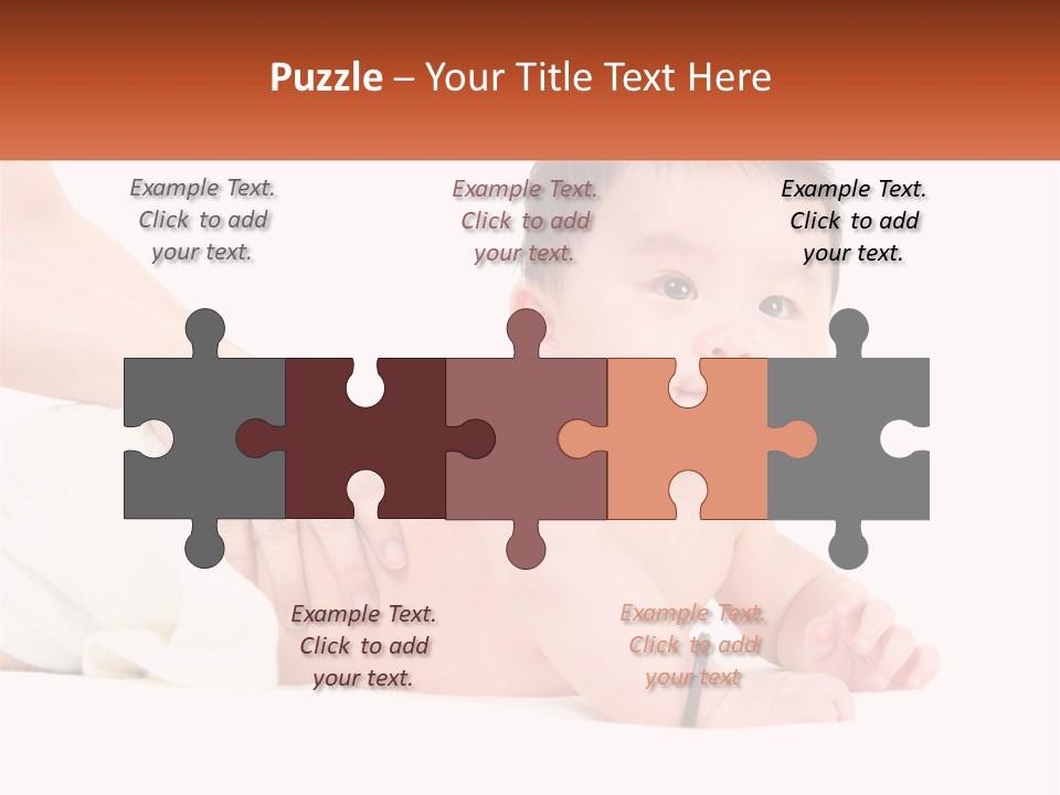 A Baby Laying On Its Back With A Person Holding It PowerPoint Template