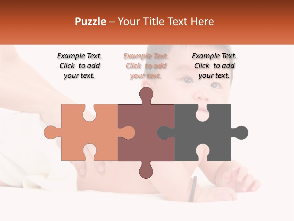 A Baby Laying On Its Back With A Person Holding It PowerPoint Template