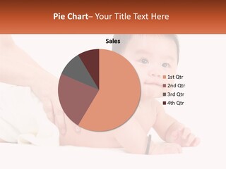 A Baby Laying On Its Back With A Person Holding It PowerPoint Template