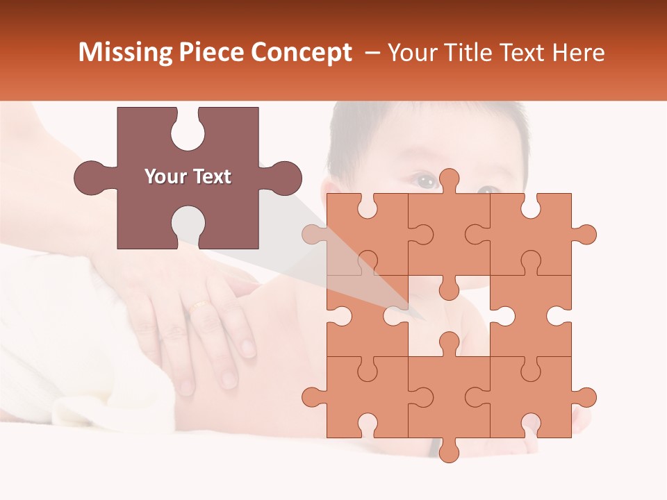 A Baby Laying On Its Back With A Person Holding It PowerPoint Template