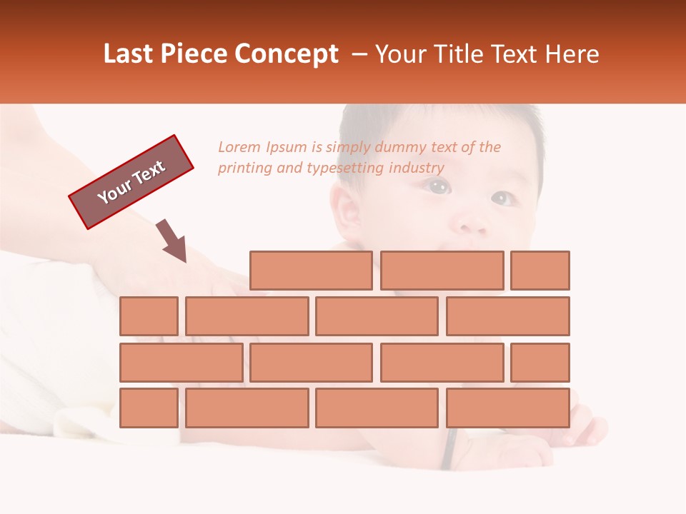 A Baby Laying On Its Back With A Person Holding It PowerPoint Template