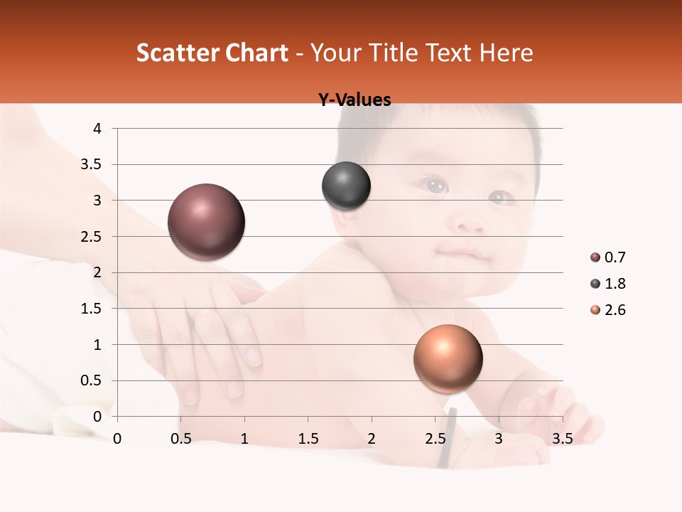 A Baby Laying On Its Back With A Person Holding It PowerPoint Template